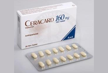 CERACARD 160 MG 28 FILM TABLET